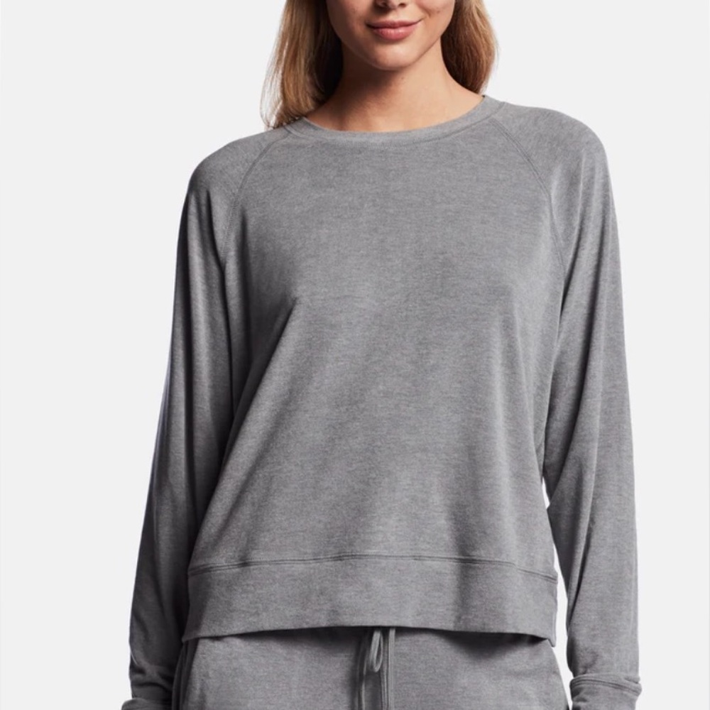 James Perse Micro Sueded Sweat Top Size 1